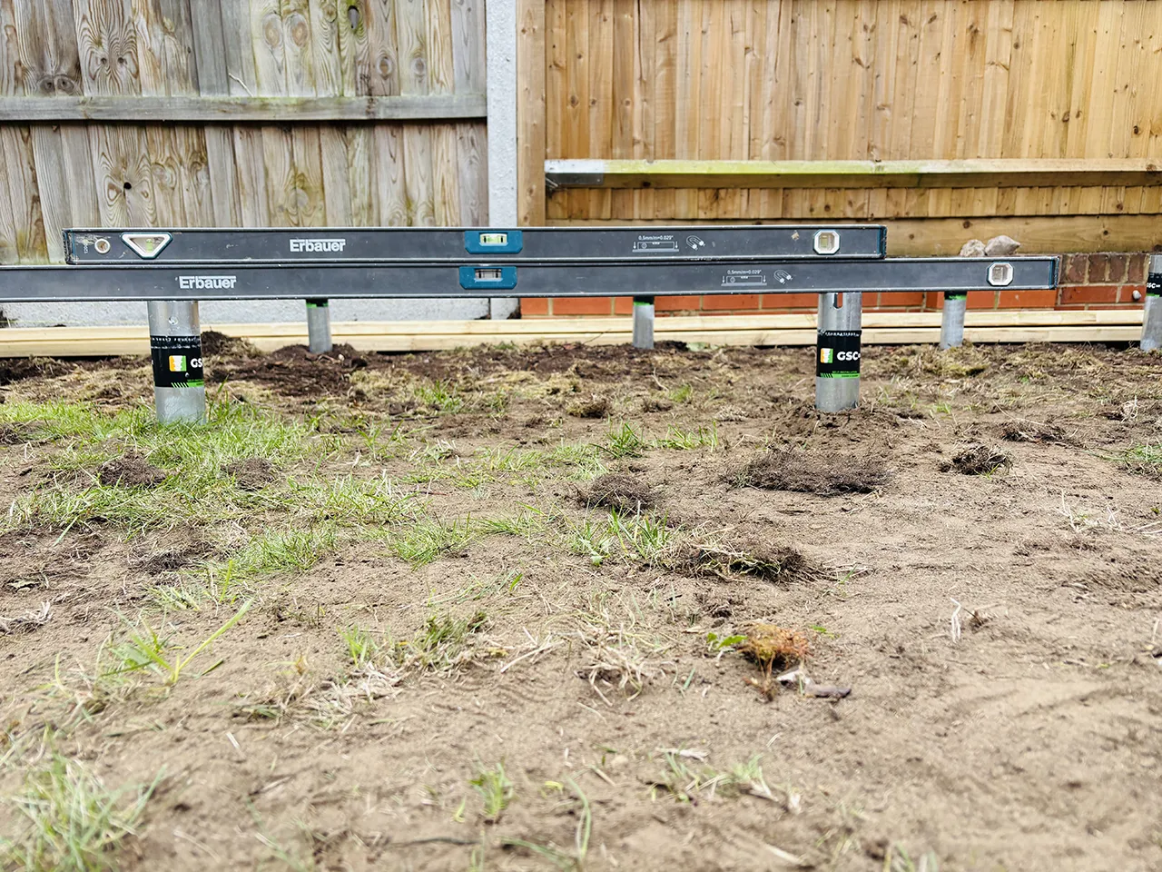 ground screws garden rooms