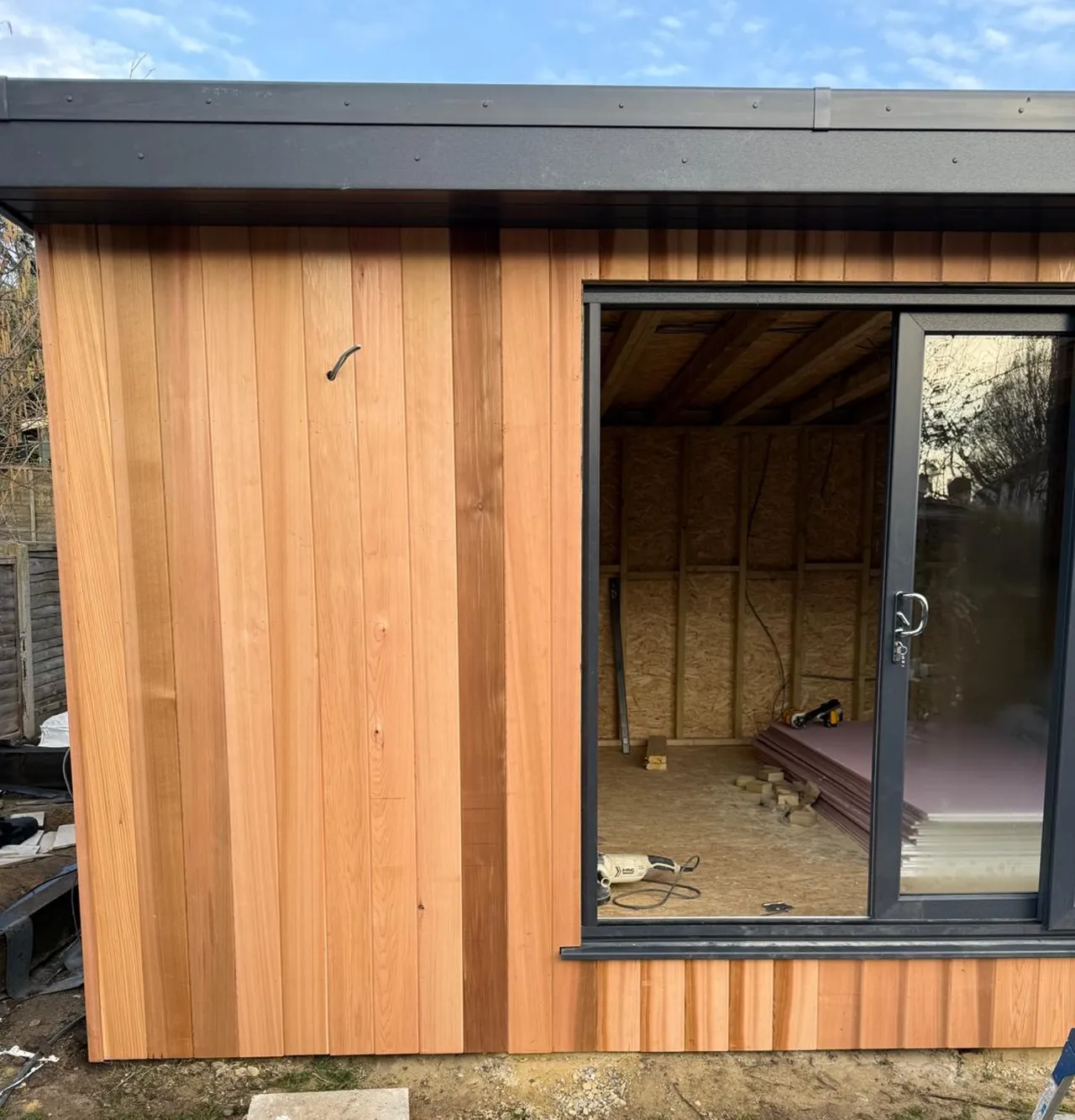 cedar cladding modern garden rooms
